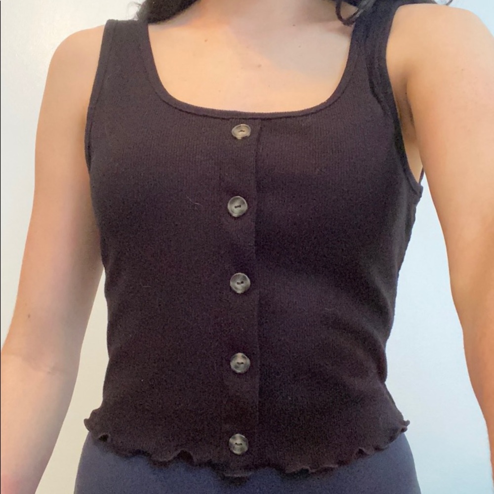 Black tank top